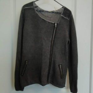 Soft Surroundings Asymetrical Zippered front Sweater- NEVER WORN